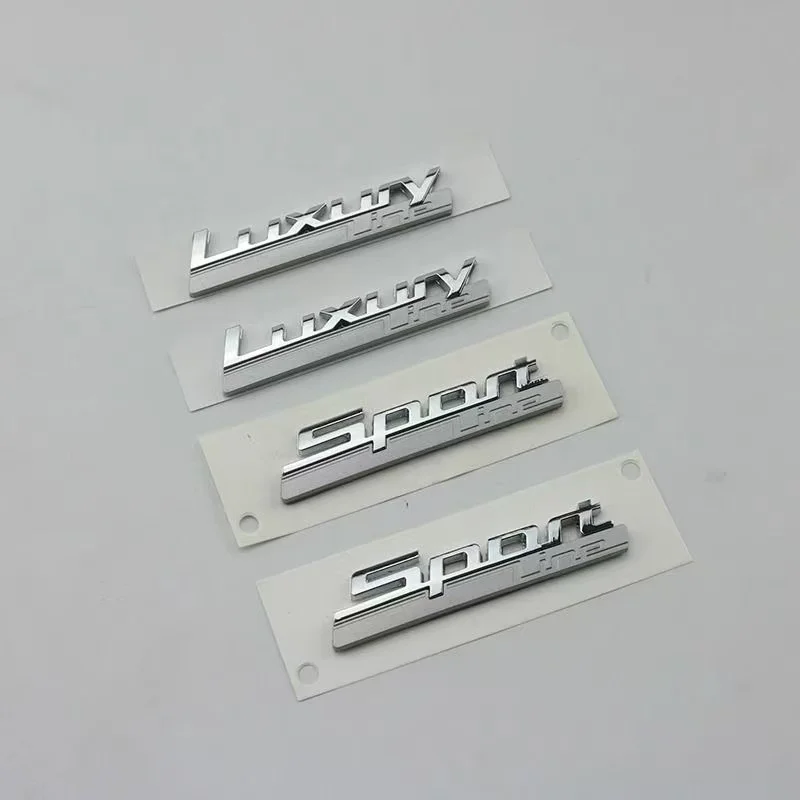 3D  Luxury Line Sport Line Fender Emblem for BMW 730 740 750 750Li Side Logo Car Styling Refitting Upgrade Sticker Chrome& Matte