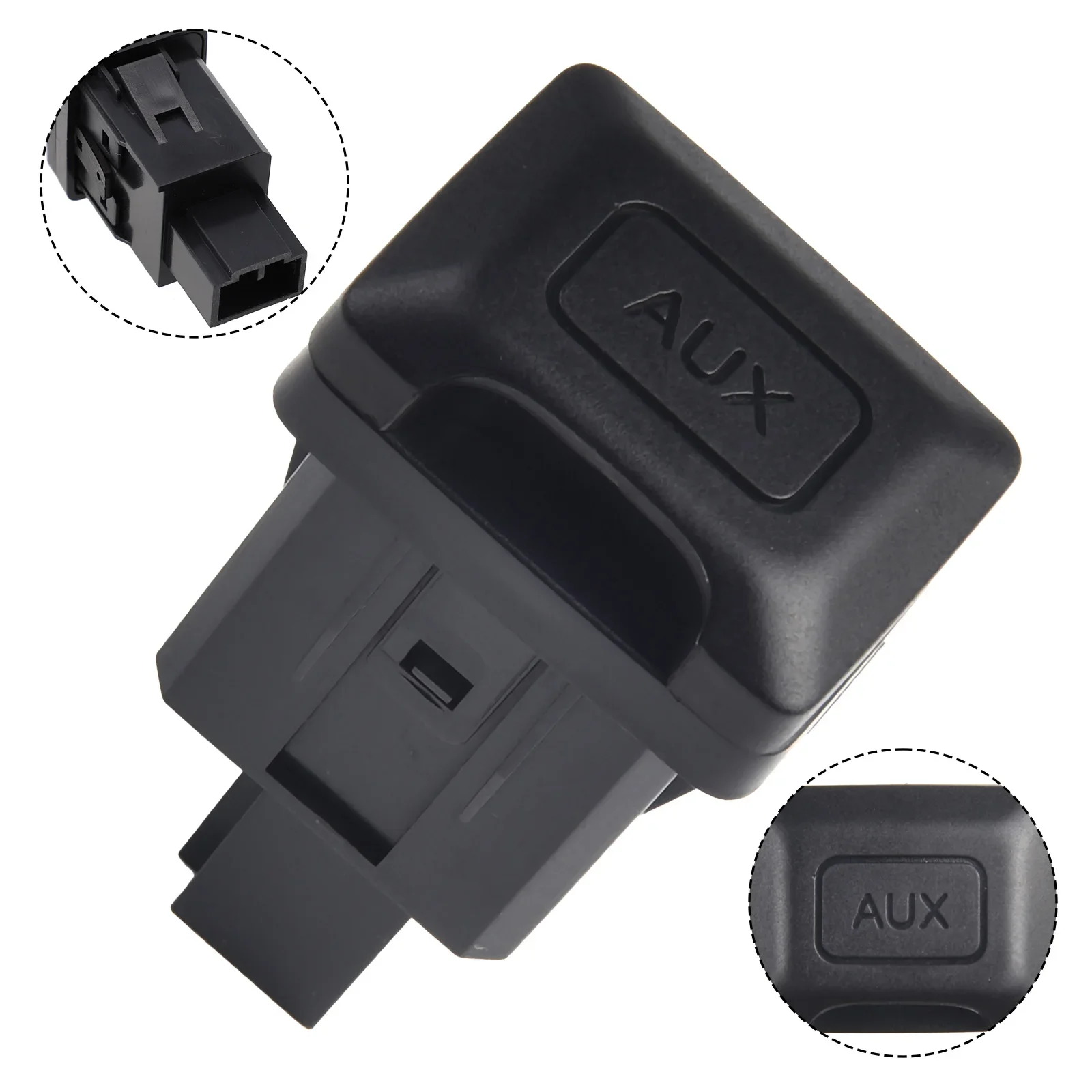 

For Honda For CRV 2009-2011 Auxiliary Input Plug Adapter Black Parts Plastic Replacement Vehicle 39112-SNA-A01