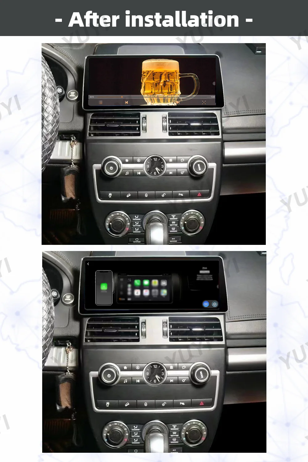 12.3-inch car radio, suitable For Land Rover Rover 2007 2008-2012 Android 13 GPS navigation DVD multimedia player, BT car stereo