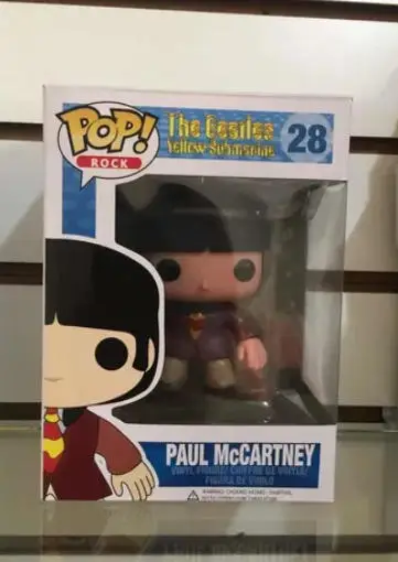 Funko pop novos brinquedos dos Beatles John Lennon Paul MCcARTNEY GEORGE HARRISON RINGO STARR BLUE MEANIE 27 28 29 30 Vinil FigureToy