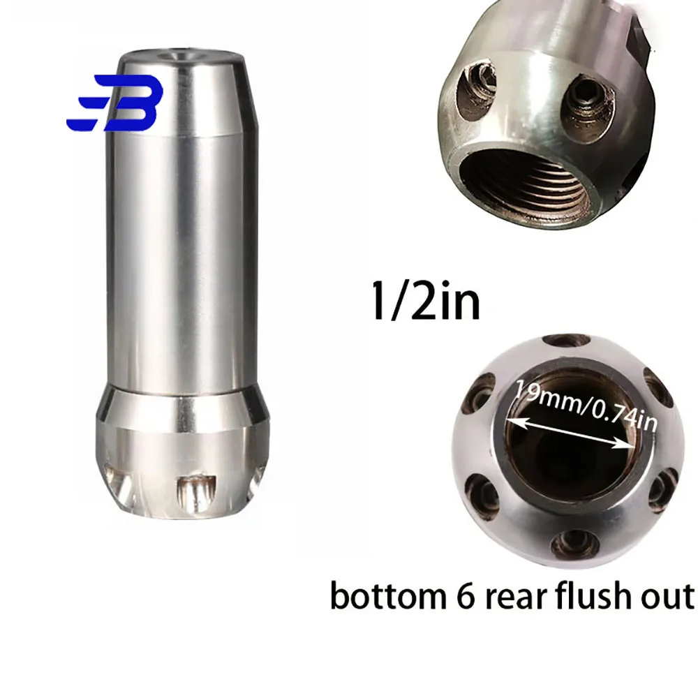 Turbo Head and Rotor Nozzle Driver, Drain Cleaning & Root Cutting Turbo Nozzle Driver 1/2 Inch Inlet