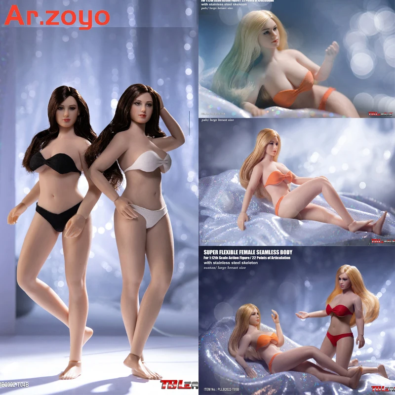 TBLeague PLMB2022-T04 T05 1/12 Scale Super-Flexible Female Seamless Plump Body with Head and Clothes 6