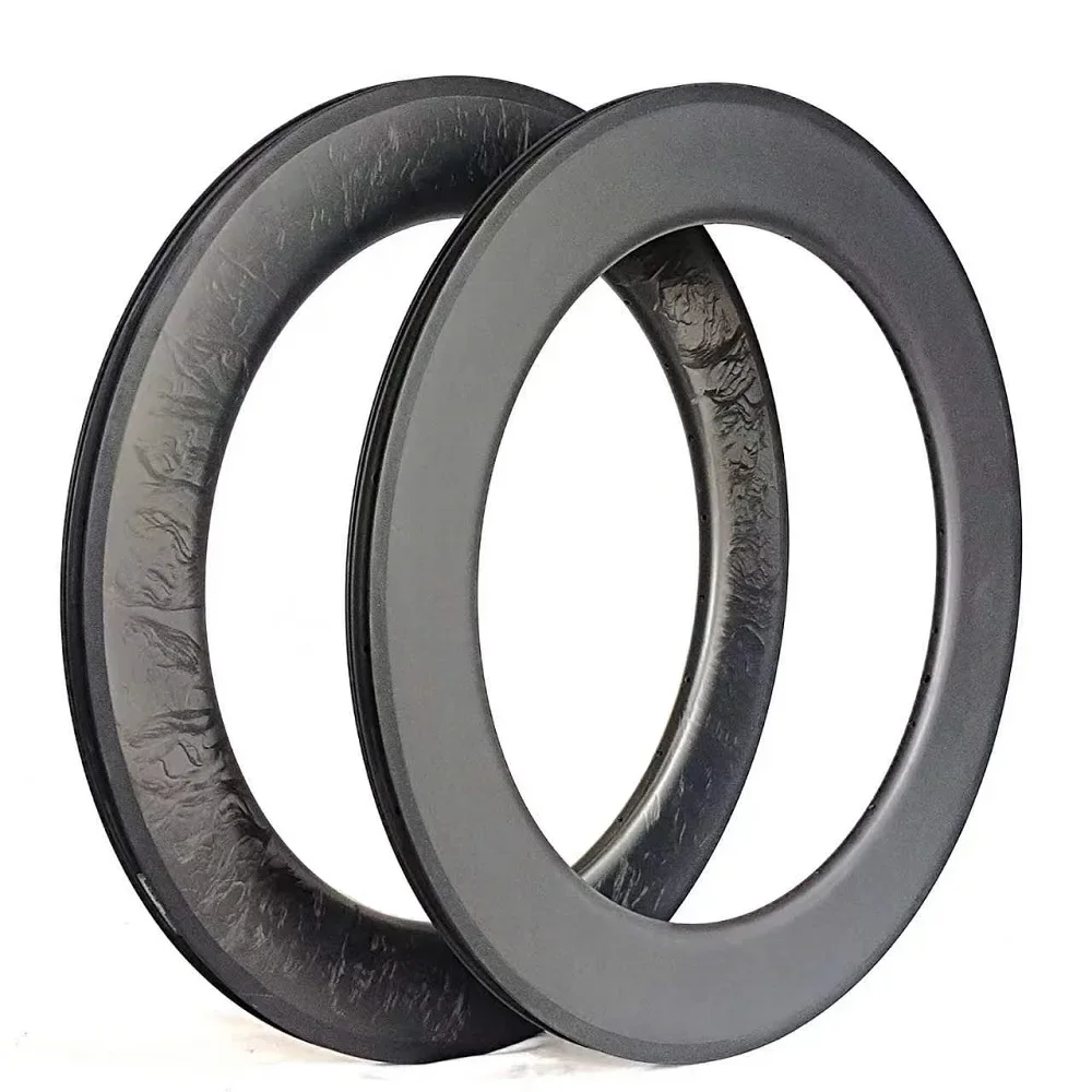 الطريق الترياتلون المسار دراجة القرص دراجة عجلات 700C الكربون حافة 88 مللي متر عمق 25 مللي متر عرض ل Fidex Grear TT أنبوبي الفاصلة العجلات #2