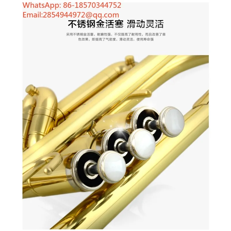 2026    Brass Trumpet Wind Musical Instrument Professional Brass Instrument for Beginner Student Stage Performance