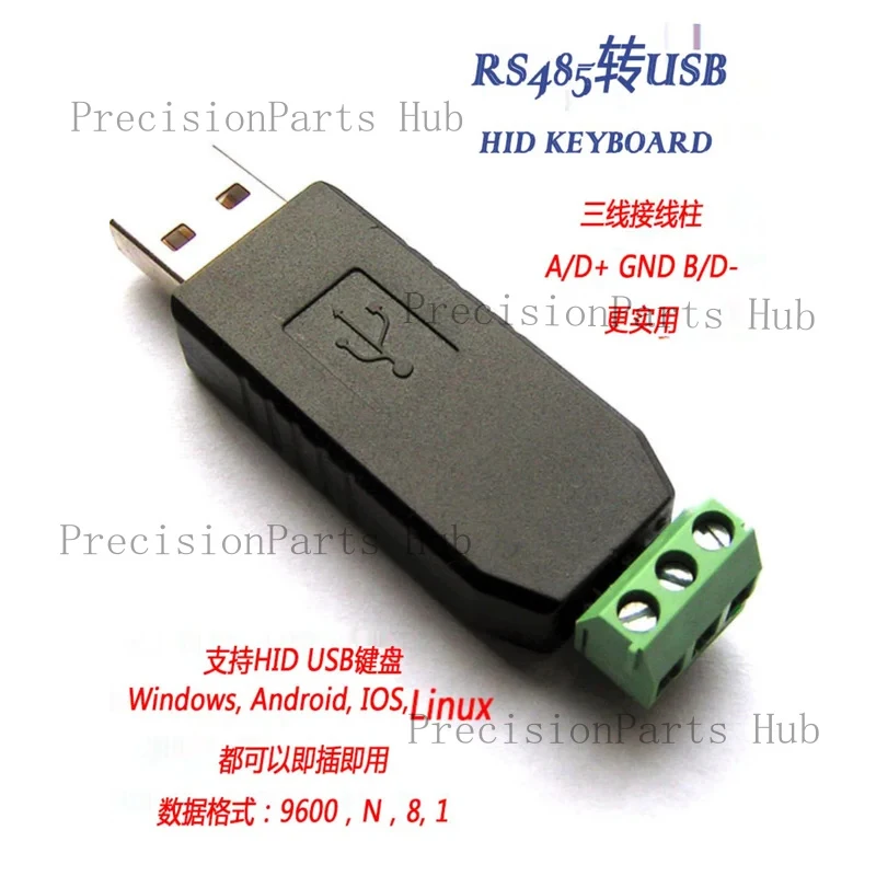 Serial USB Keyboard Protocol Converter RS232/RS485 to USB Keyboard Plug and Play