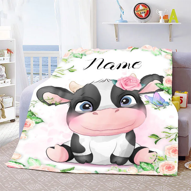 Manta personalizada con nombre para bebé y niño, manta de franela, regalos personalizados para familia, amigos y niños