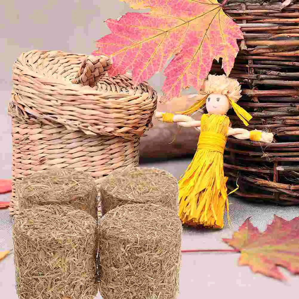

8 Pcs Haystack Props Mini Faux Dollhouse of Decoration Oh Play Work