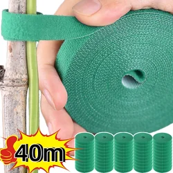 Self Adhesive Plant Nylon Cable Tie Green Adjustable Plants Hook Loop Support Garden Twine Bandage Reusable Fastener Tape Strips