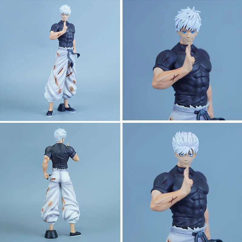 

Anime Jujutsu Kaisen Figure Peripheral Statue GK Gojo Satoru Figurine Triple Head Dolls 23.5cm PVC Model Case Decor Toy Gift