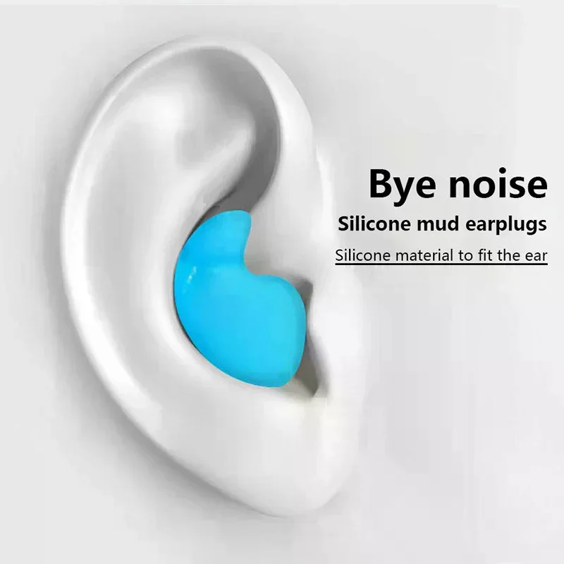 30pcs Silicone Ear Plugs Noise Reduction Reusable Sound Insulation Sleep Anti-Noise Earplug Protection for Better Sleeping