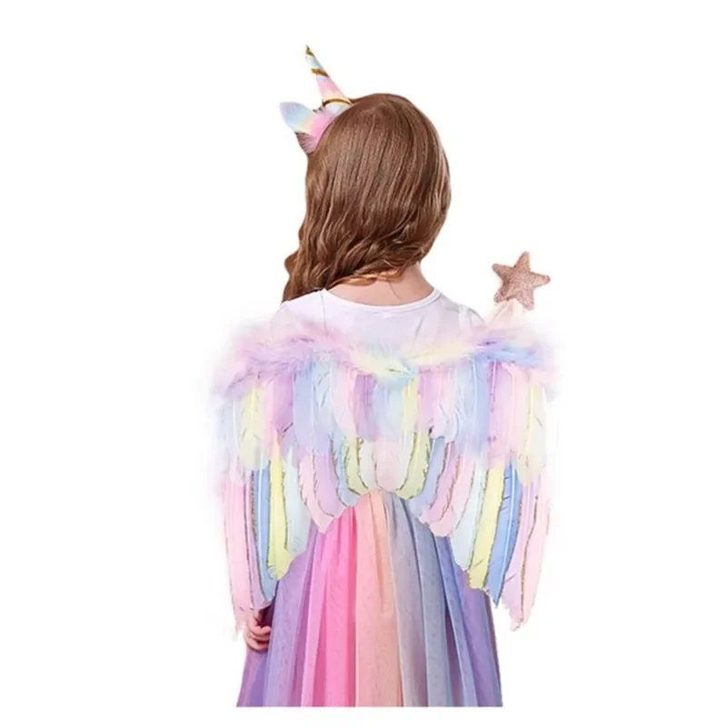 Unicorn Wings Angel Wings Children\'s Festival Performance Decor Fairy Stick Unicorn Party Decor Birthday Party Decor Girls Favor