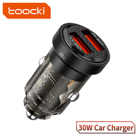 Toocki 30w Car Charger for Xiaomi 14 13 Oneplus Portable Fast Charging Dual A or USB C Charger for iPhone 15 13 Pro Max Samsung