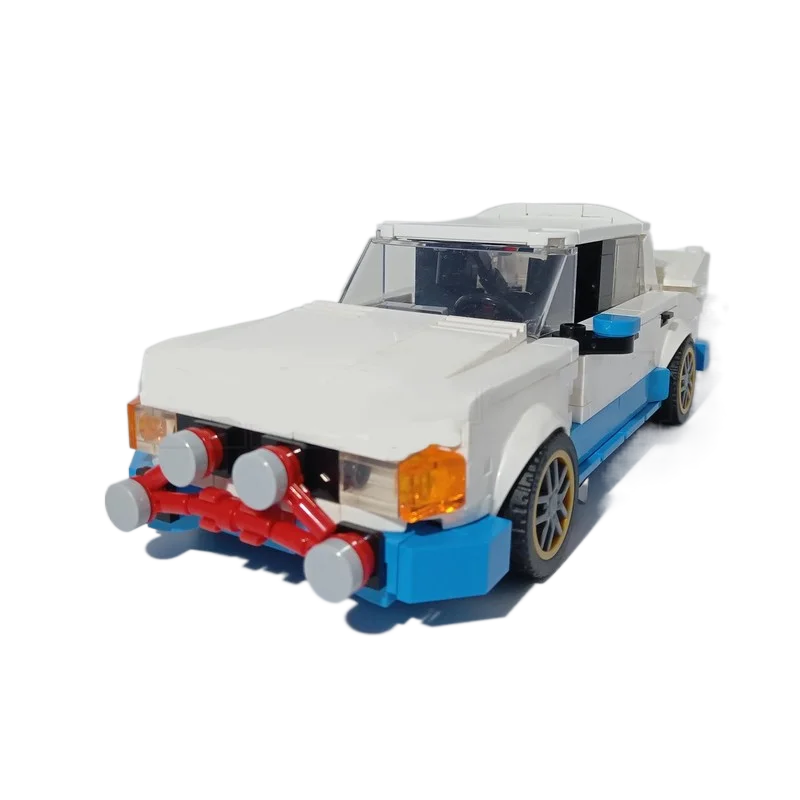 PolaDeer 420PCS Rally 130 LR Gruppe B Autorennwagen Kalevi Aho Bausteine Montagemodell Spielzeug Kindergeburtstagsgeschenke – Detail 6
