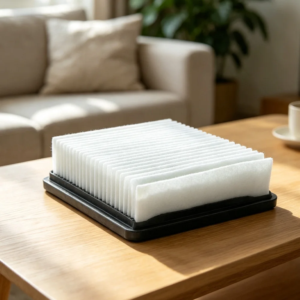 Industrial Vacuum Filter 1037822 Dust Panel Filter High Efficiency Filtration Robust Material Construction White