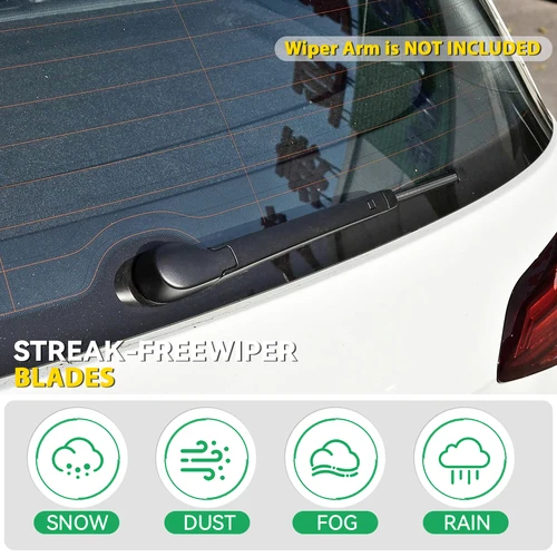 Imagen 2 del producto Erick's Wiper LHD Juego de limpiaparabrisas delantero y trasero para VW T-Cross 2018 - 2025 Escobillas de ventana de parabrisas 24 ""+ 18"" + 10""
