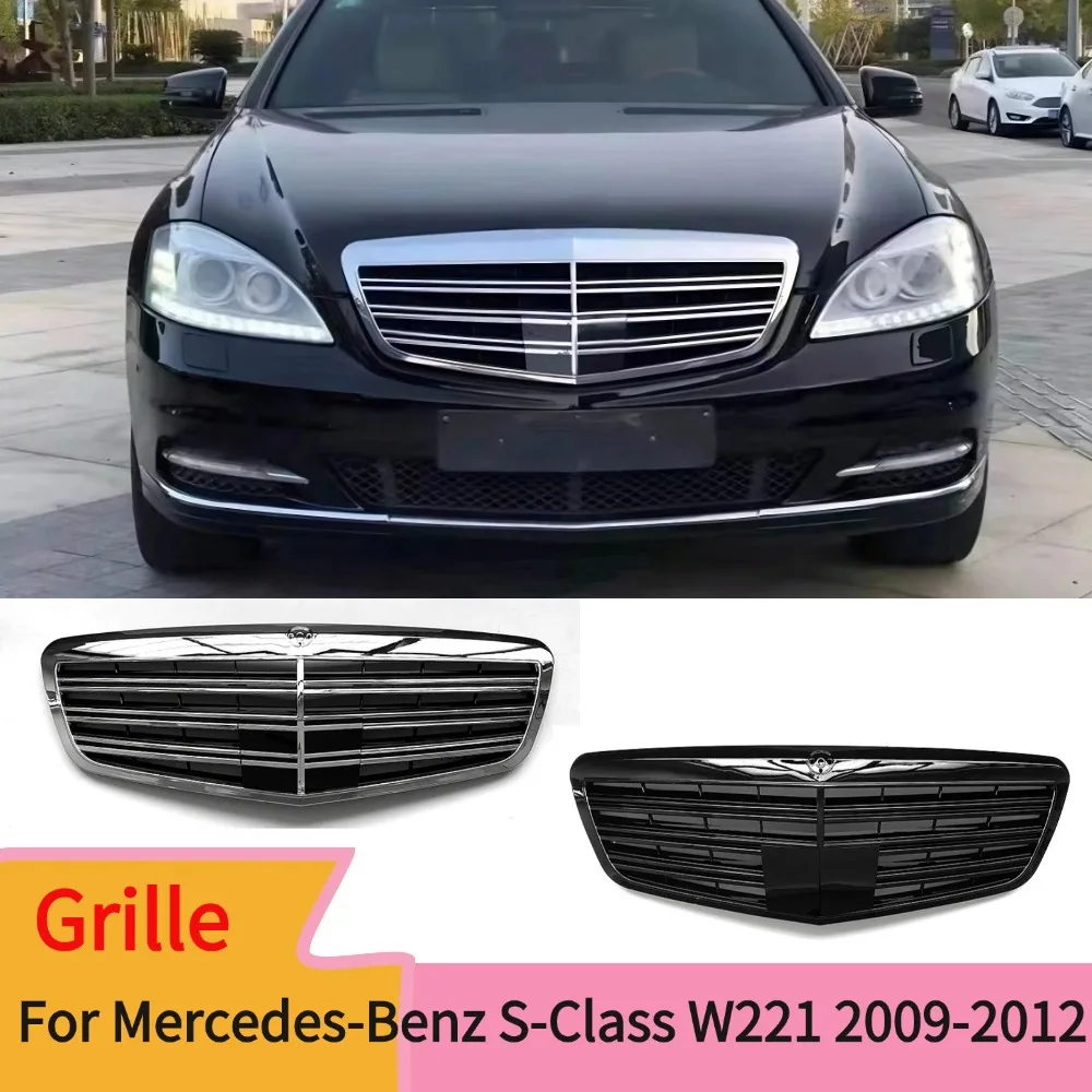 Akcesoria do tuningu przedniego grilla samochodowego dla Mercedes-Benz S-Class W221 S350 S400 S450 S500 S550 S600 S65 2009-2012