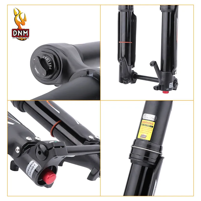 

DNM mountain bike reverse front fork 26/27.5 inch downhill off-road shock absorption 110 * 15MM barrel shaft BOOST specification