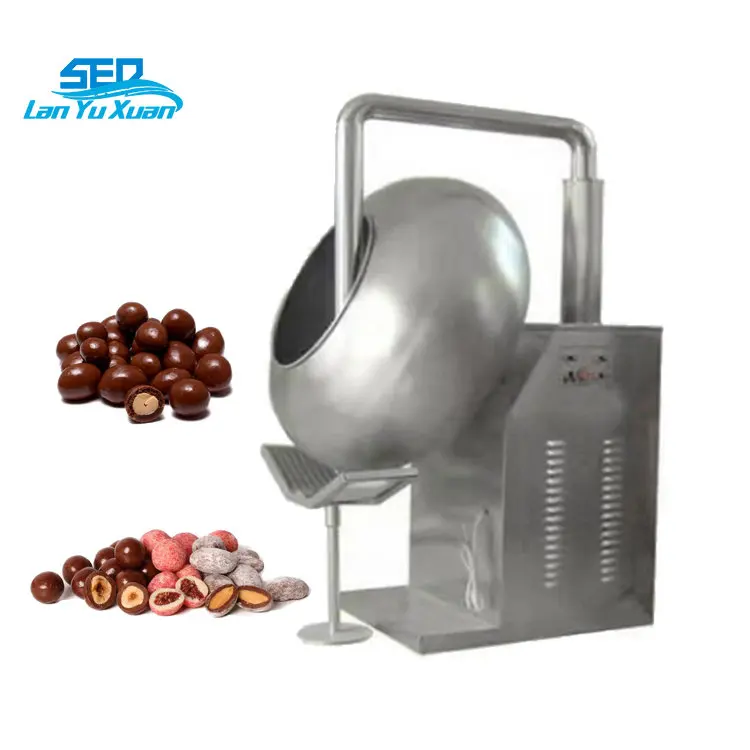 Widely Used Medicine and Food Processing Automatic Peanut Pill Chocolate Candy Coating Machine