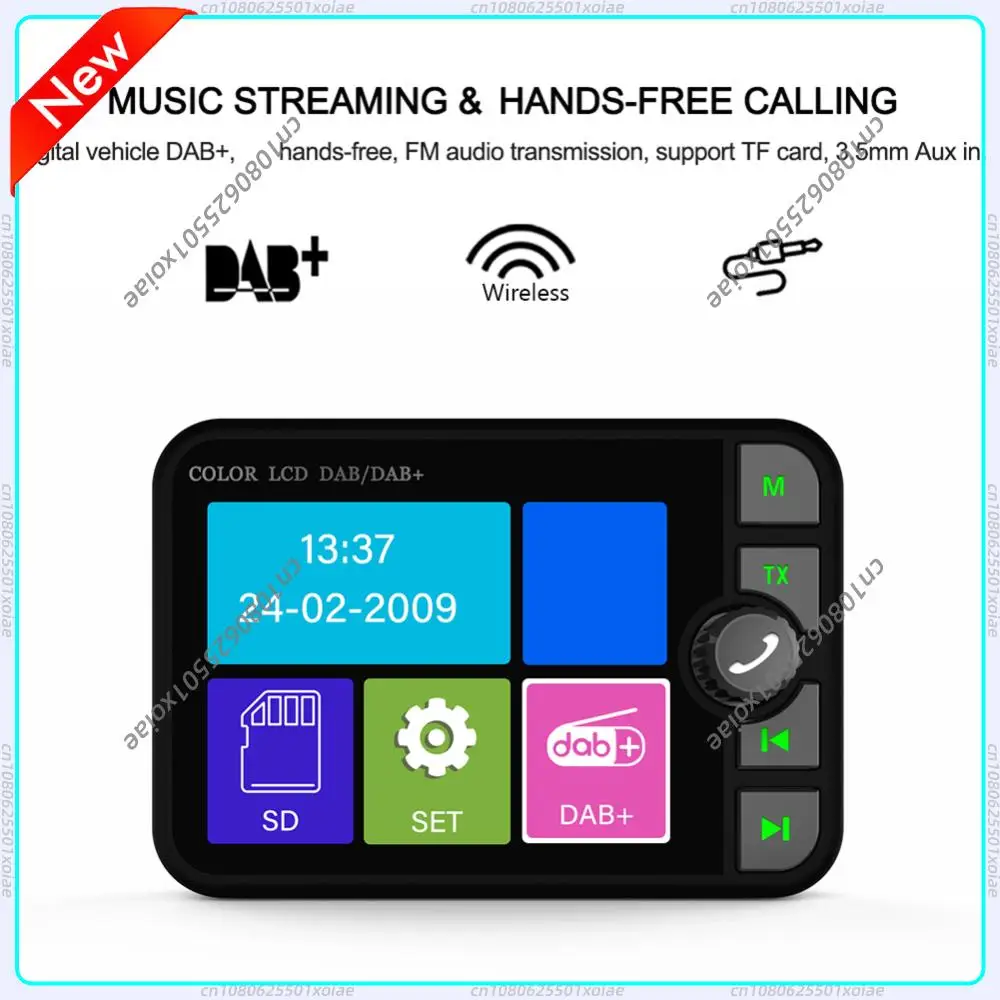 

Адаптер для цифровой стереосистемы, приемник DAB+, Bluetooth-совместимый 5.0, цифровое радио DAB, 3,5 мм, для автомобиля
