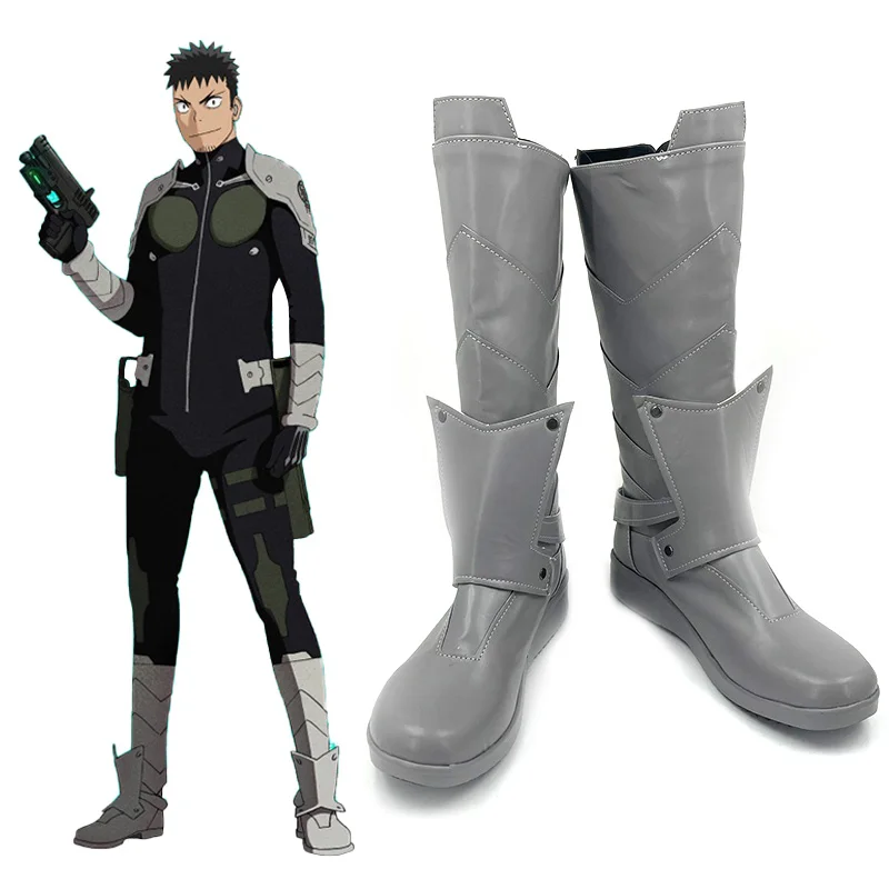 

Kaiju No. 8 Kafka Hibino Cosplay Shoes Handmade Faux Leather Boots Carnival Party Halloween Boots