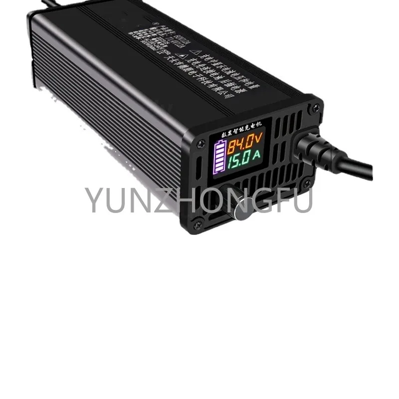 2-10A adjust Adjust charger LCD display 54.6V 58.V 15A  58.8V 87.6v 88.2v 84V 67.2V 10A 87.6V