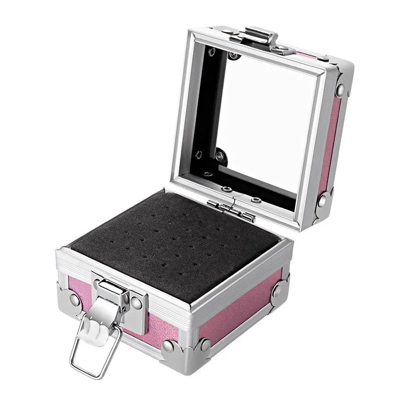 25 löcher Nail art Bohrer Lagerung Box Maniküre Schleifen Polnischen Kopf Bit Halter Display Nägel Bohrer Bits Organizer Display-ständer