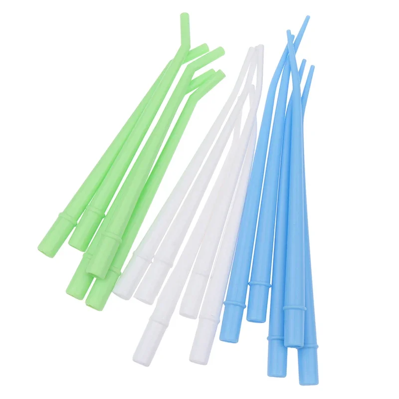 200pcs Dental Disposable Tube Elbow Saliva Ejector Suction Tube Dental Surgical Aspirator Dental Tools Dentisty