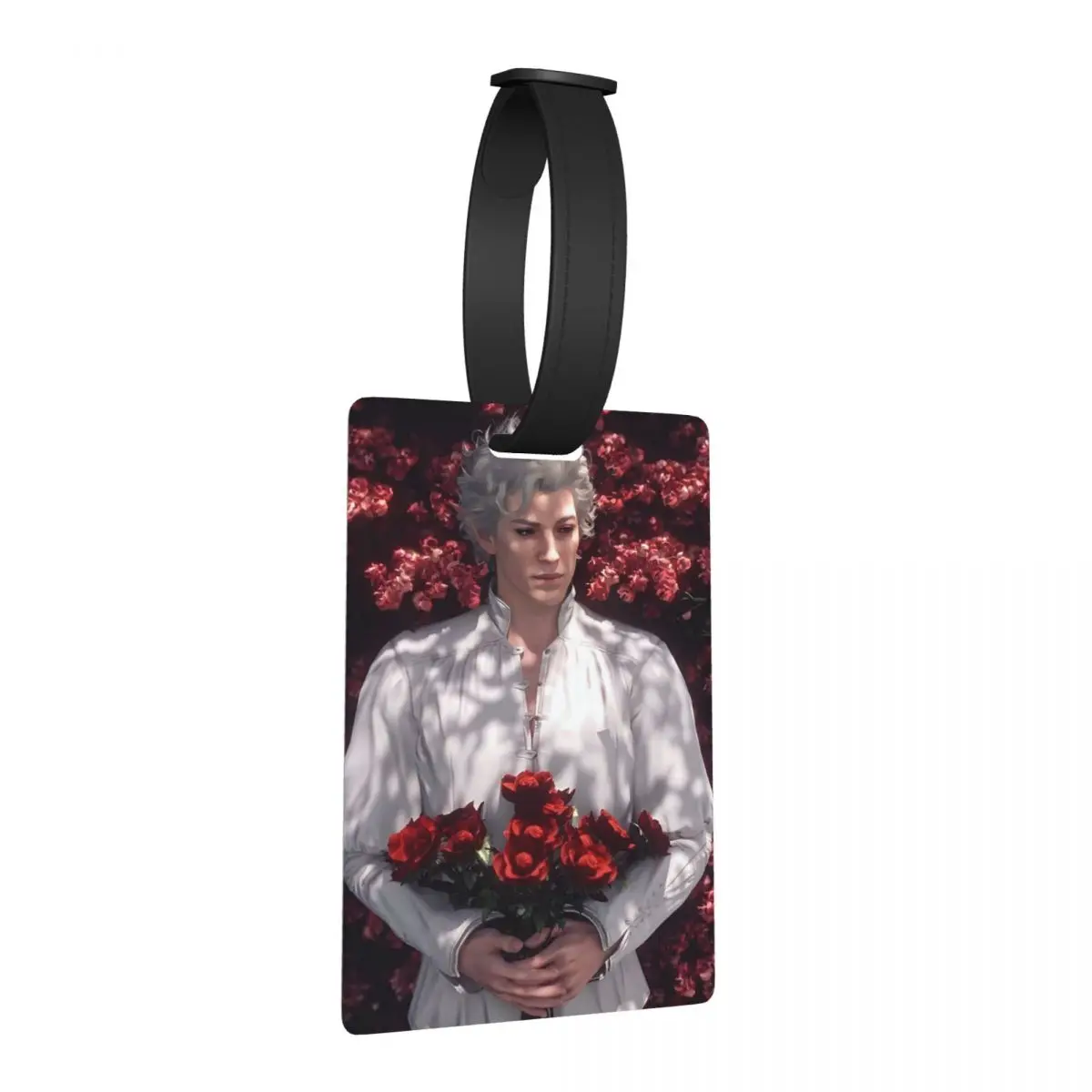 

Бирки для багажа Baldur's Gate 3 с персонажем Астарионом-вампиром: этикетки для чемоданов, дорожных сумок, багажных бирок, держатели для идентификационных карт, имен, адресов