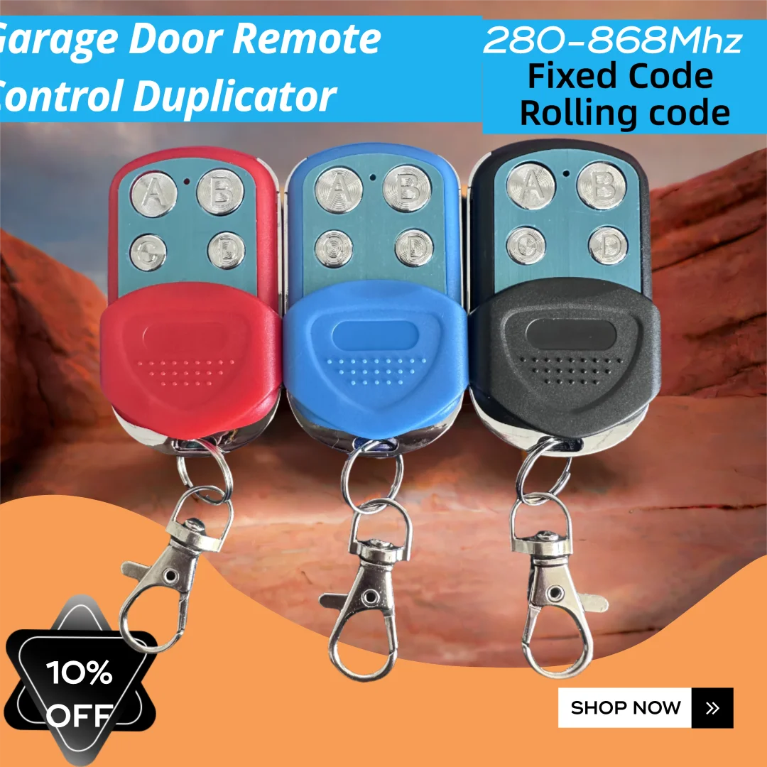 

Универсальный дубликатор Гаражный пульт дистанционного управления Command Clone Automation Gate 433,92 МГц 433 МГц Фиксированный код Роликовый код