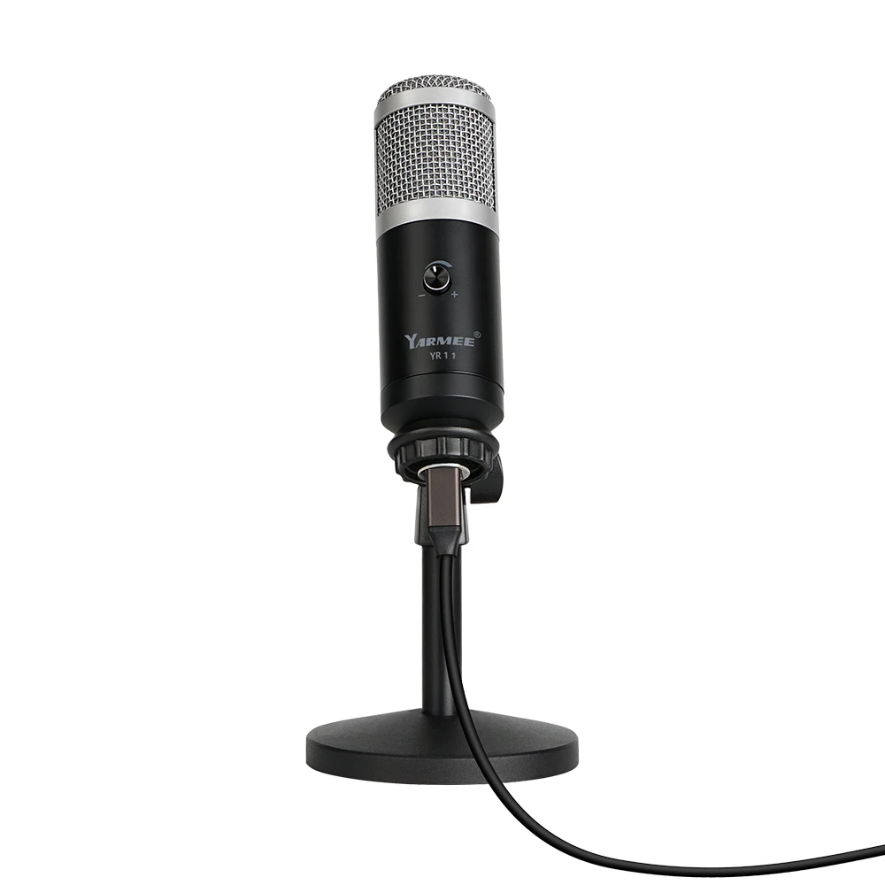 

YARMEE Professional USB Computer Microphone Condenser PC Microphone Long Pick up Distance Noise Reduction Mic YR11