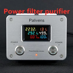 3000W 15A Audio AC Power Filter Steckdose LED Digital Display Audio Noise Filter Blitzschutz Palivens P20