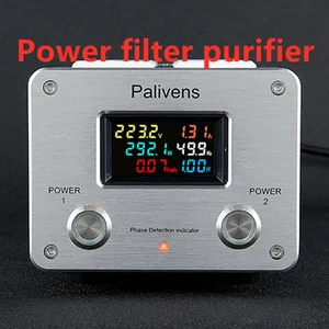 Filtre d’alimentation audio AC 3000W 15A Prise d’alimentation DEL Affichage numérique Filtre antibruit Audio Protection contre la foudre Palivens P20 12 meilleurs filtres d’alimentation AC en vente - No 10