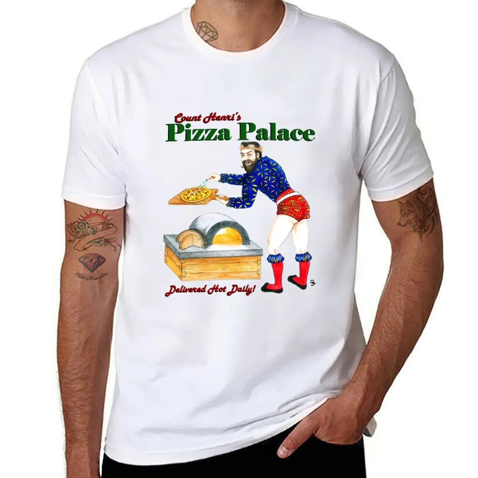 ¡Cuenta el Palacio de Pizza de Henri! Camiseta para hombre, camiseta de algodón de alta calidad para hombre, camiseta de marca de lujo de alta calidad