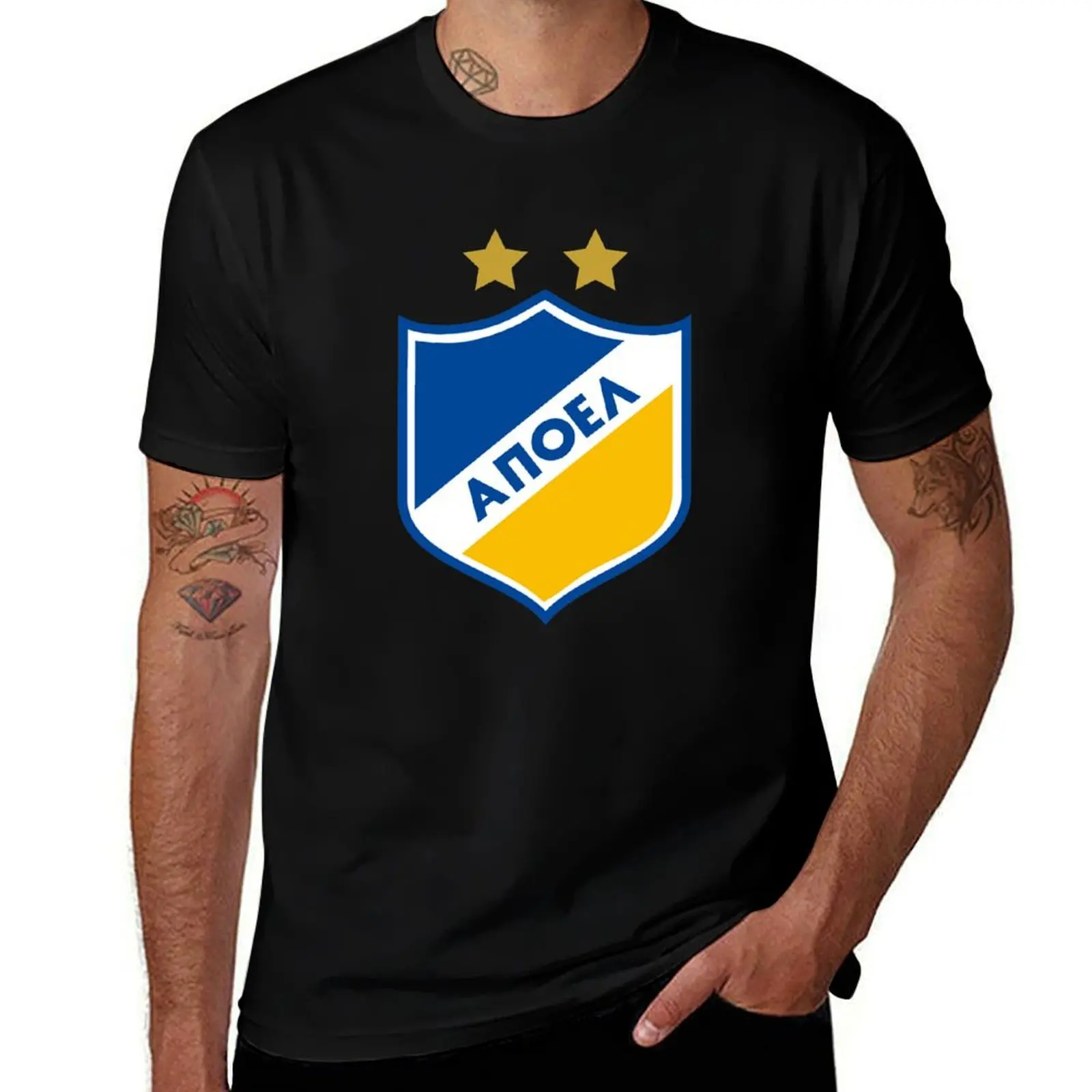 

APOEL FC T-Shirt man t shirts graphic t shirt man luxury cotton tshirt 100% T-shirt