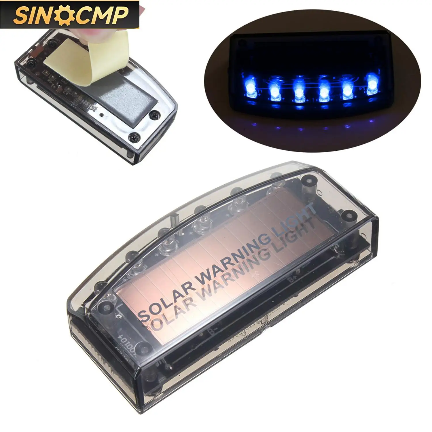 

Мигающий датчик охранной сигнализации на солнечной энергии, имитация света для транспортных средств