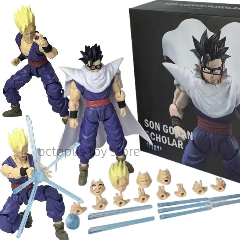 

Anime Dragon Ball Z S.H.Figuarts SHF Super Saiyan SSJ Scholar Son Gohan Action Figure Collection Model Toy Figuras For Kid Gift