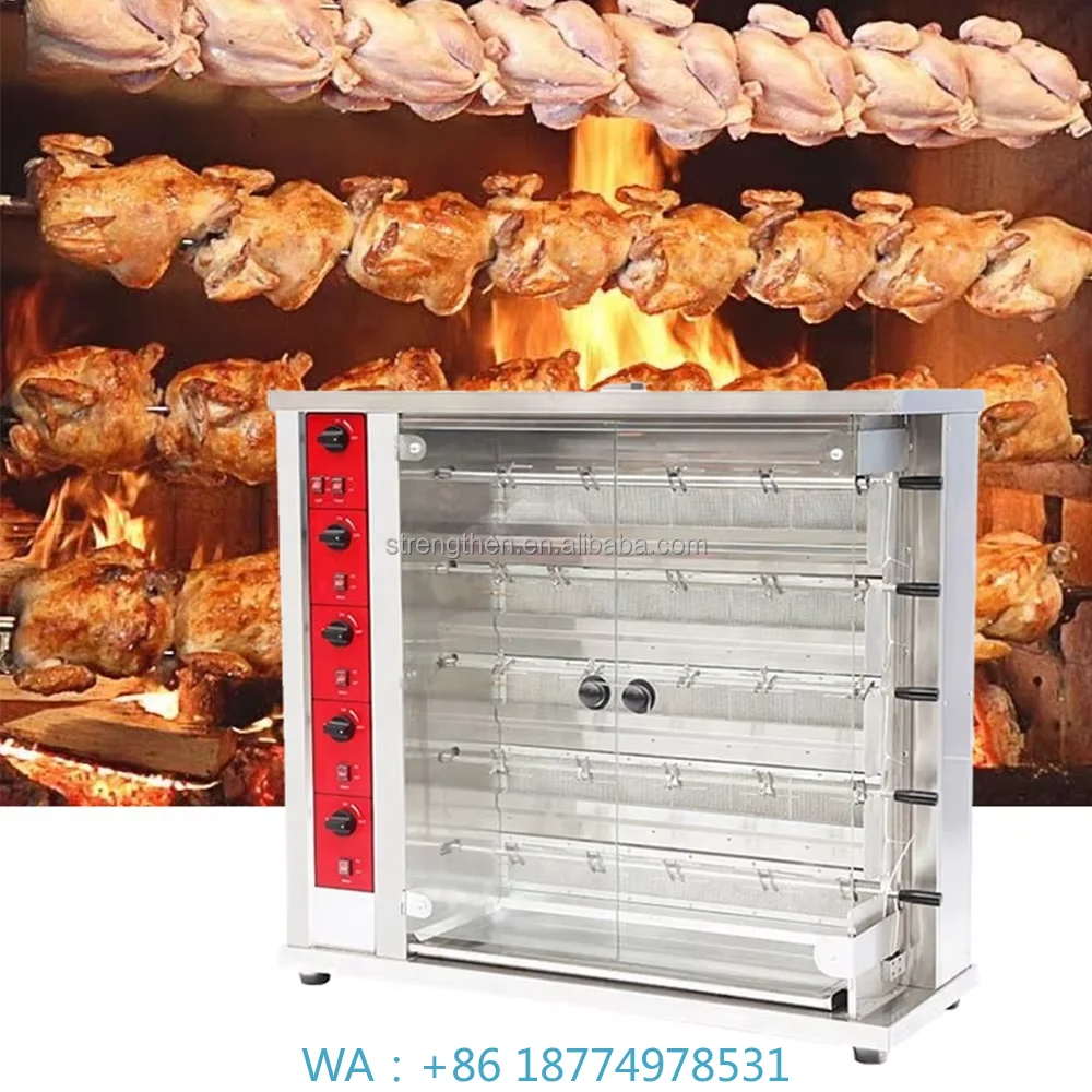 

n Oven Meat Bibimbap Shawarma Vertical Electric Barbecue Machine Middle East Barbecue Oven Fully Automatic Rotating Roast Chicke