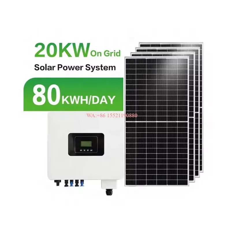 WMWMNU 20KW Solar System Inverter Panel Kit for Home Power Rooftop On Grid Solar Energy System Price