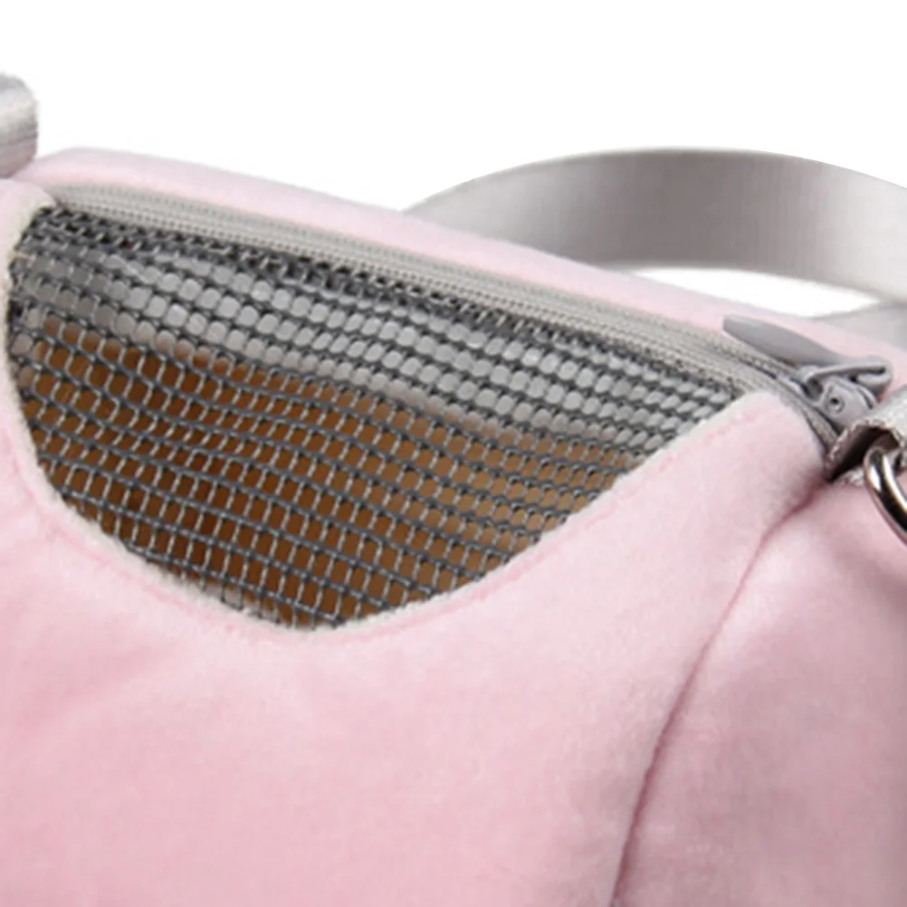 

Pet Carrier Round Pink Travel Storage Bag Comfortable Ventilated Breathable Adjustable Strap Hamster Carrier Pet Bag