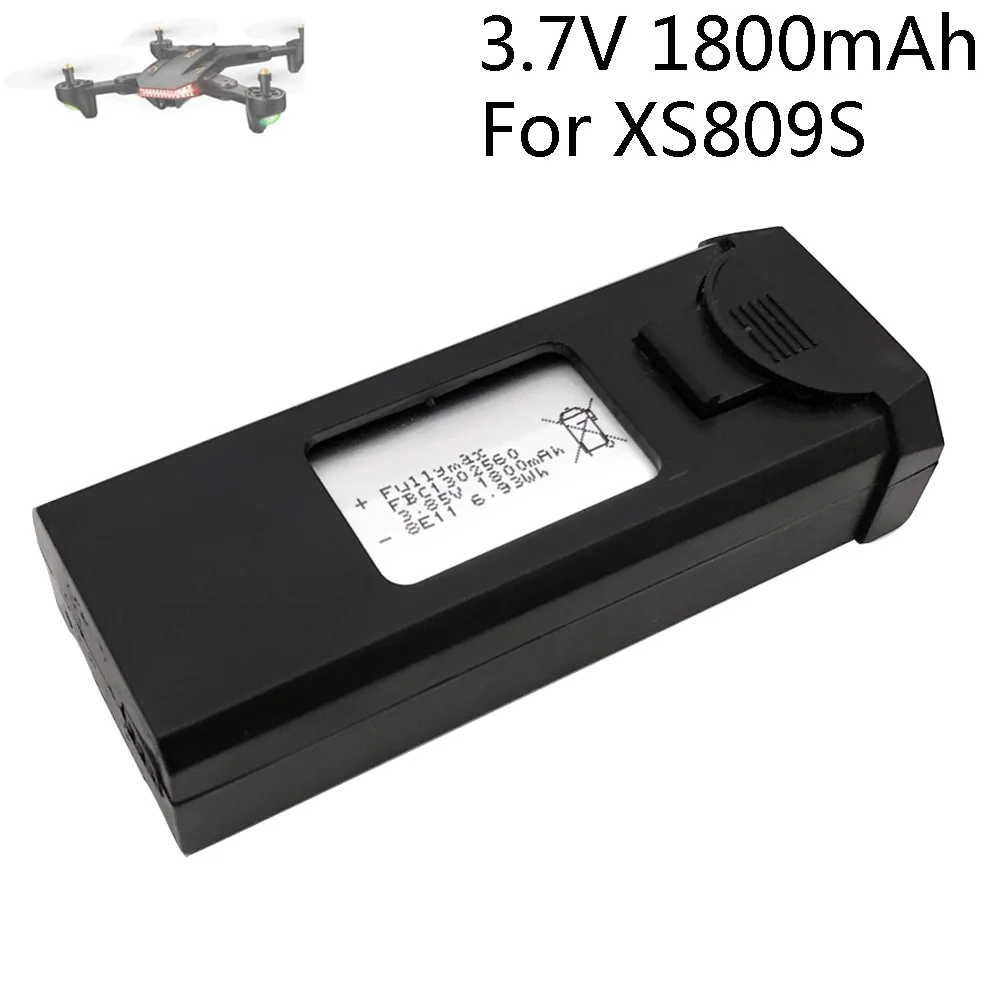 3.7V 1800mAh Lipo Battery For VISUO Shark XS809S XS812 RC Drone Quadcopter Battery Spare Parts 1800 mah for  XS809S