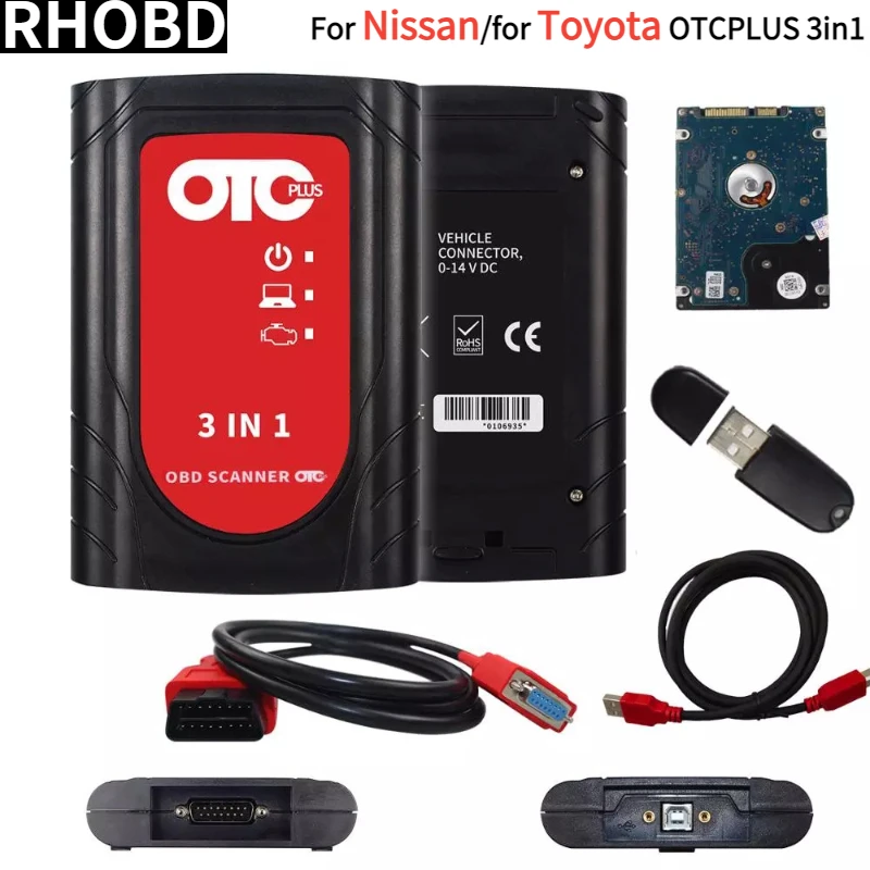 

NEW OTC Plus 3 in 1 GTS TIS3 Scanner for Toyota V17.00.020 Global Techstream OTC Plus for Nissan Car Diagnostic Tool with HDD