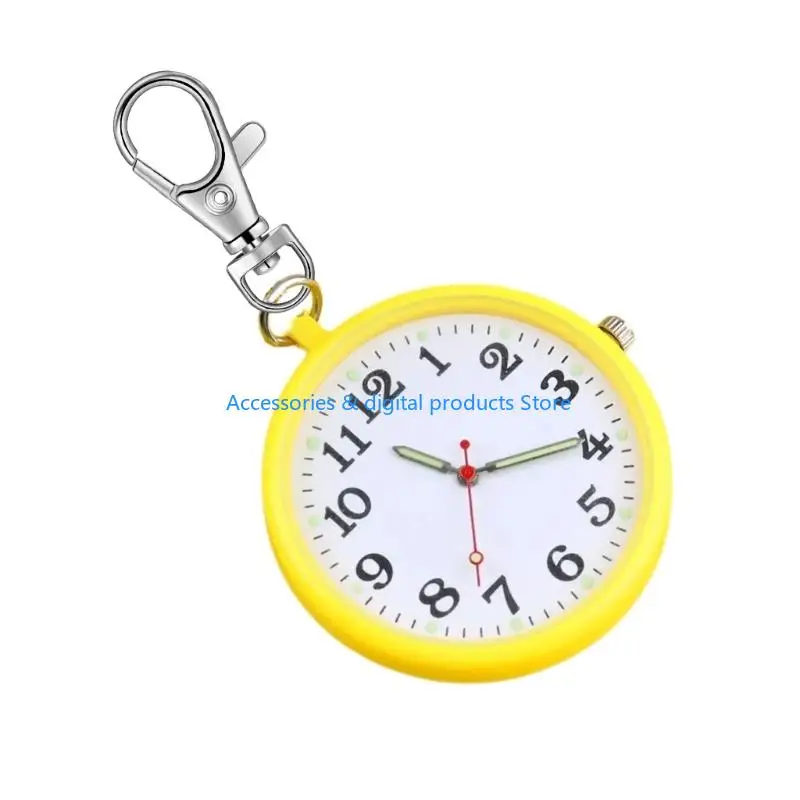 77JD Portable Anti Shock Digital Keychain Timepiece For Outdoor Enthusiasts Seniors Lightweight Wearable Accessory