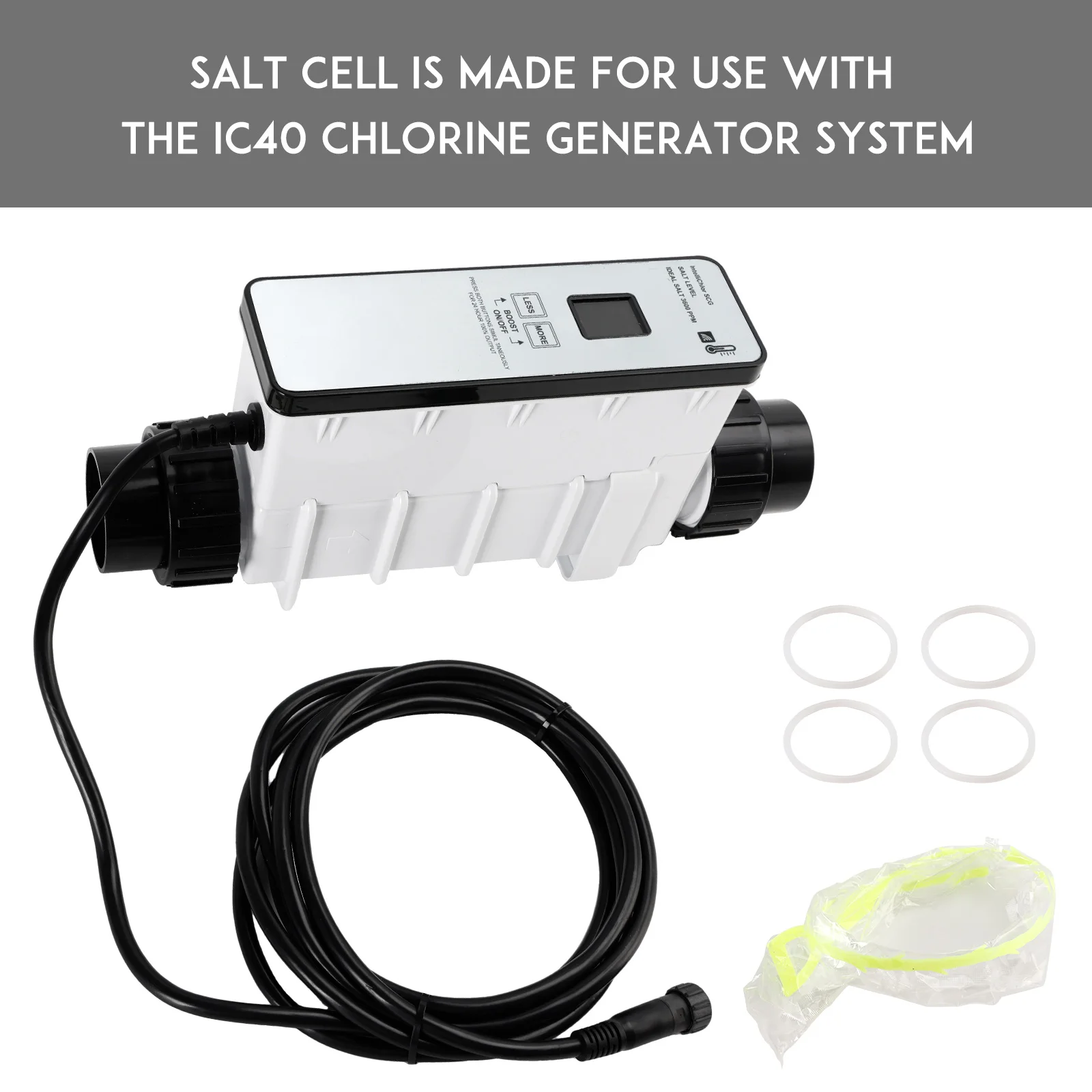 Areyourshop IC40 EC-520555 Replacement Salt Cell Chlorine Generator for In-Ground Pools Up