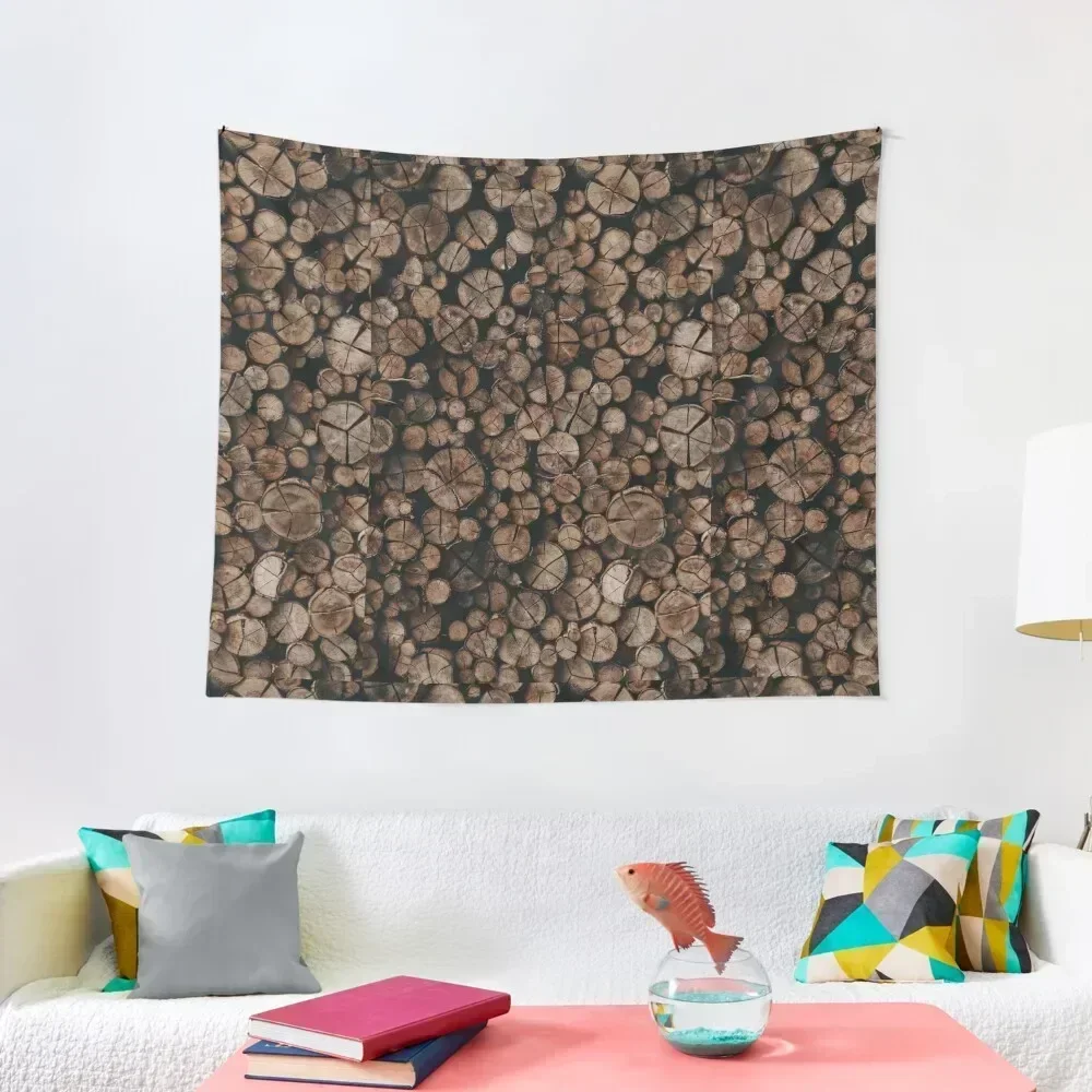 

Wonderful Woodpile Tapestry Room Decore Aesthetic Wall Tapestries Wall Coverings Tapestry