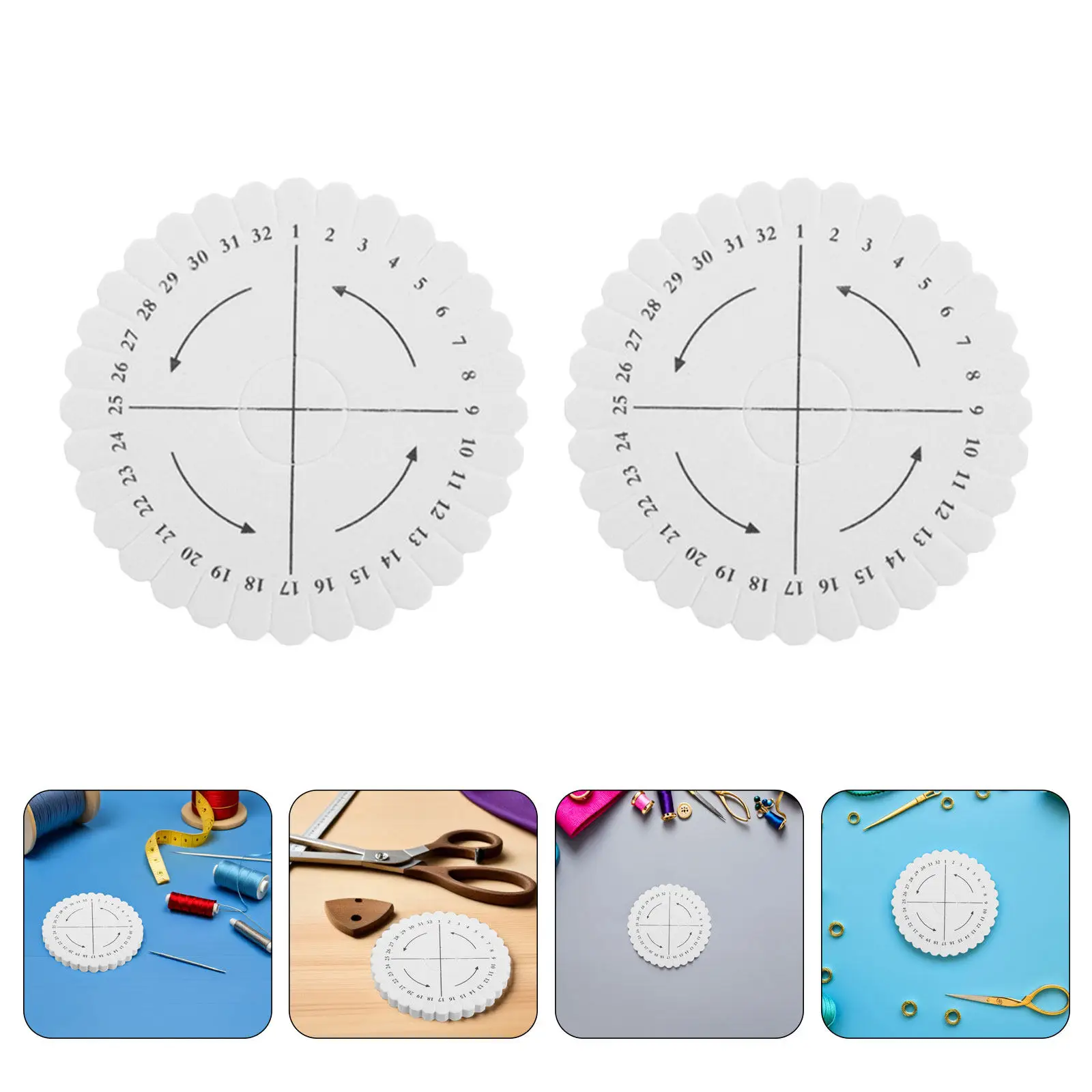 20Pcs Flexible Braiding Disk Round Friendship Bracelet Weaving Board Portable Hand Weaving Auxiliary Tool Beginner Advanced