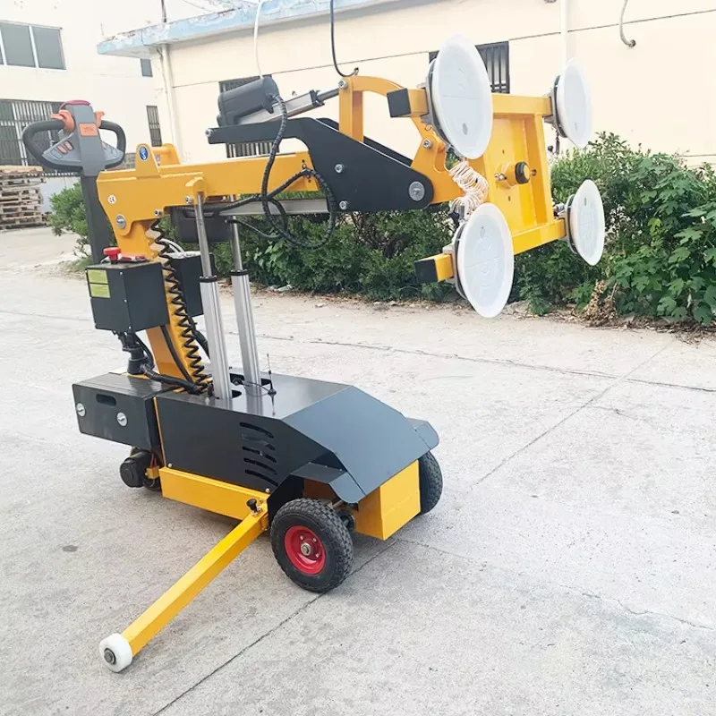 Hydraulic Glass Installation Vehicle with Adjustable Suction Cup and Wireless Remote Control for Efficient Glass Handling