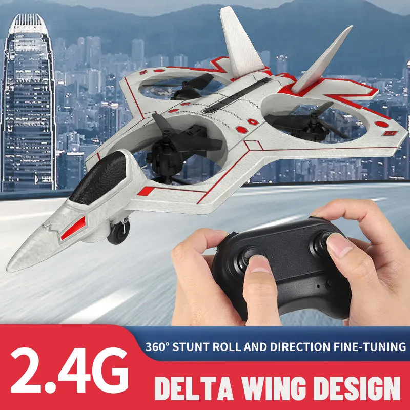 533 Toys RC Plane Model Remote Control Airplane 2.4G Fighter Craft Glider Hobby Gifts Children Led Electric Rc Planes For Adults