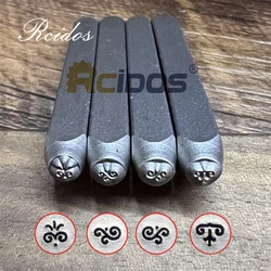 RCIDOS 3MM Flower Line Totems Pattern Design Metal Jewelry Stamps,DIY Bracelet/jewelry symbols steel stamp,1pcs price