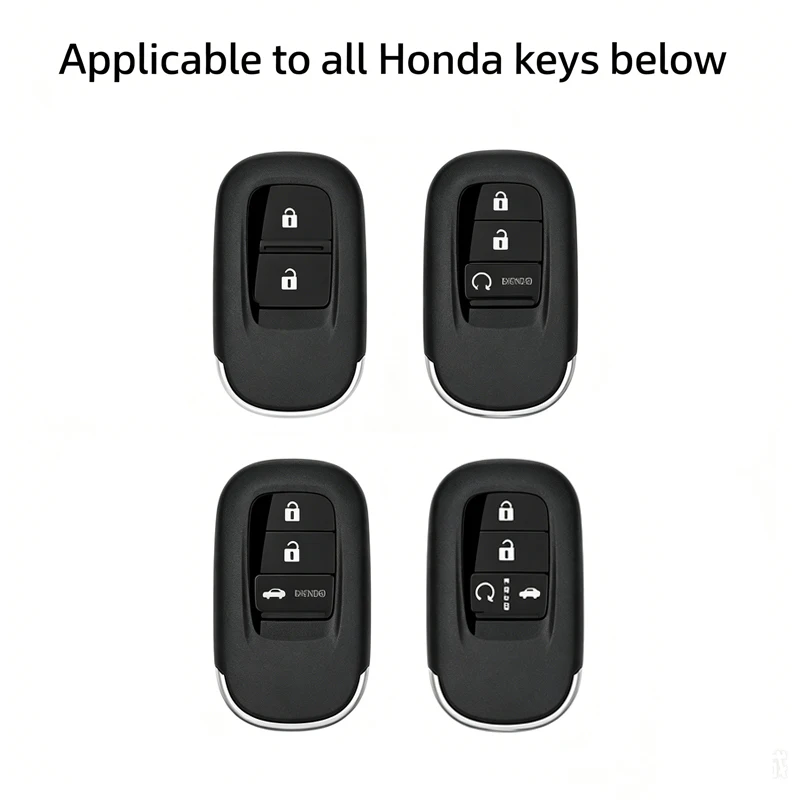 Excellent Silicone Car Key Case Cover Shell for Honda Civic Vezel HRV CRVAccord 2022 2023 2024 Sport Pilot Car Accessories