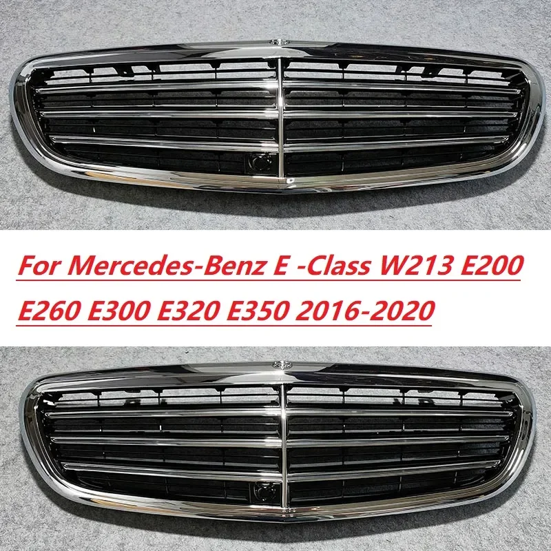 For Mercedes-Benz E -Class W213 E200 E260 E300 E320 E350 2016-2020 Front Bumper Grille Air Intake Grille Replacement